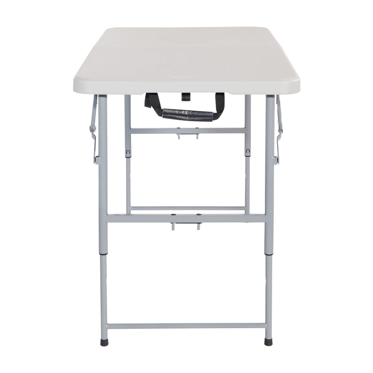 Office Star Products BT04FA Height-Adjustable Folding Table 122cm Light Gray