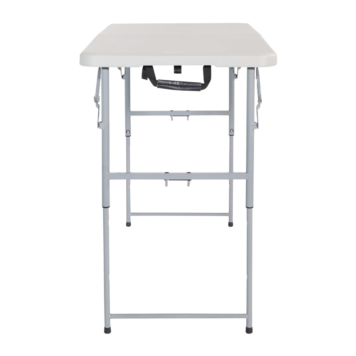 Office Star Products BT04FA Height-Adjustable Folding Table 122cm Light Gray