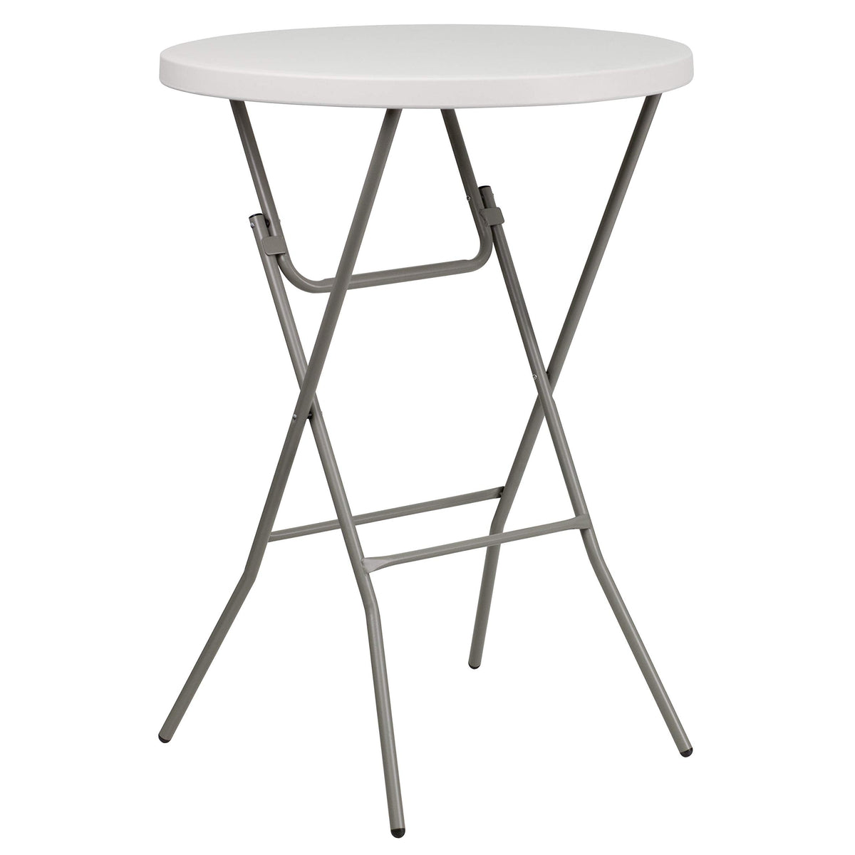 Flash Furniture RB-32RB-BAR-GW-GG Round Folding Bar Height Table 80cm Granite White