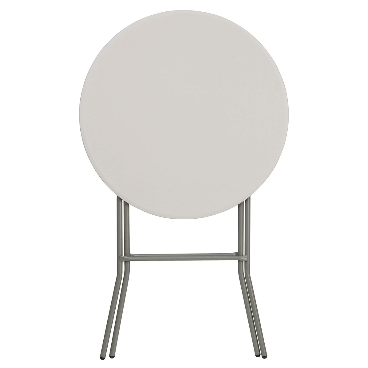 Flash Furniture RB-32RB-BAR-GW-GG Round Folding Bar Height Table 80cm Granite White